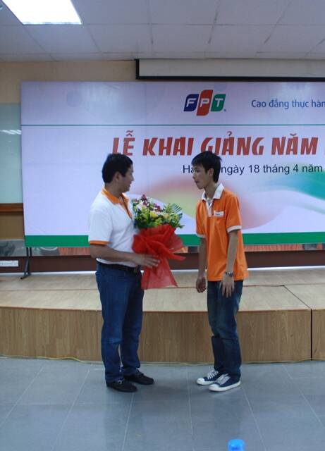Chủ tịch Trương Gia Bình tại lễ khai giảng Cao đẳng thực hành FPT Polytechnic