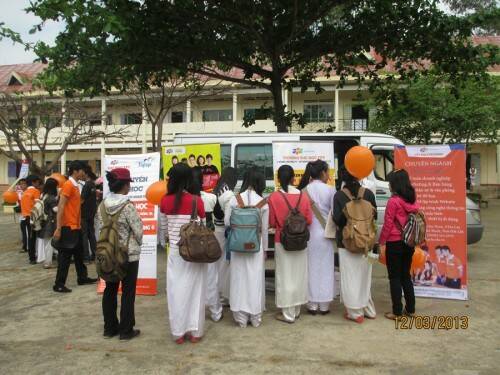 Học sinh THPT trong ngày tư vấn