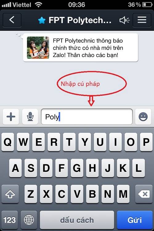 FPT Polytechnic hướng dẫn cài đặt Zalo, bước 5