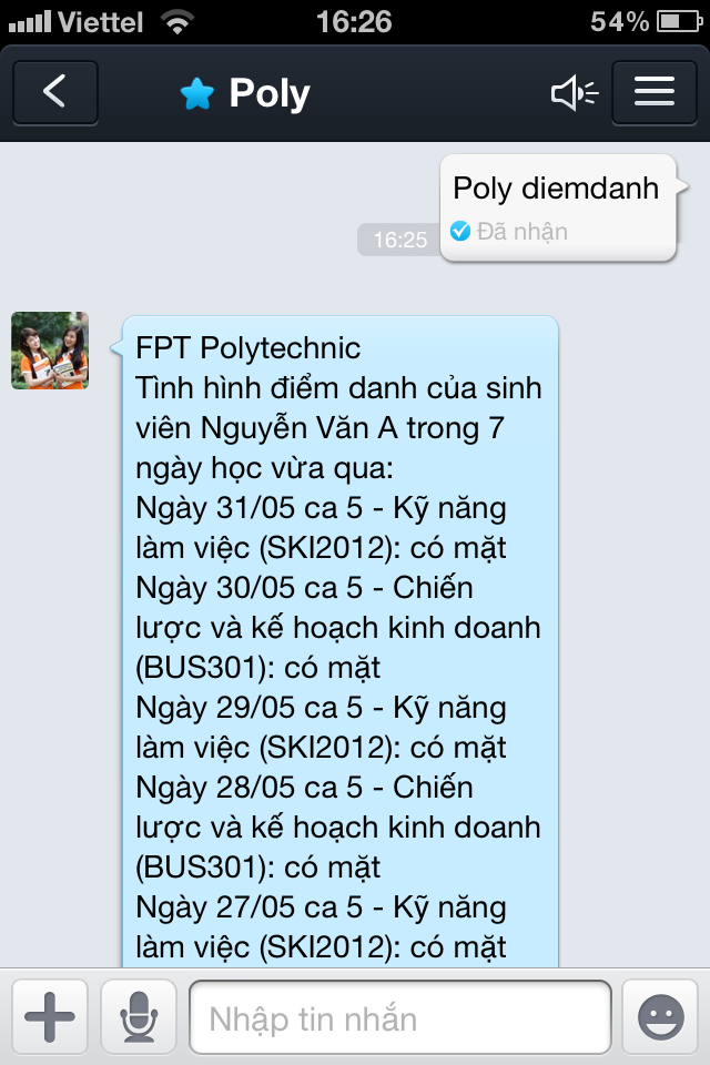FPT Polytechnic triển khai dịch vụ tra cứu miễn phí trên Zalo
