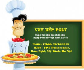 Cao đẳng thực hành FPT Polytechnic tổ chức cuộc thi "vua bếp Poly" chào mừng ngày phụ nữ Việt Nam 20/10