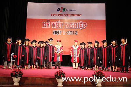 Lễ tốt nghiệp khóa đầu tiên của sinh viên Cao đẳng thực hành FPT Polytechnic.
