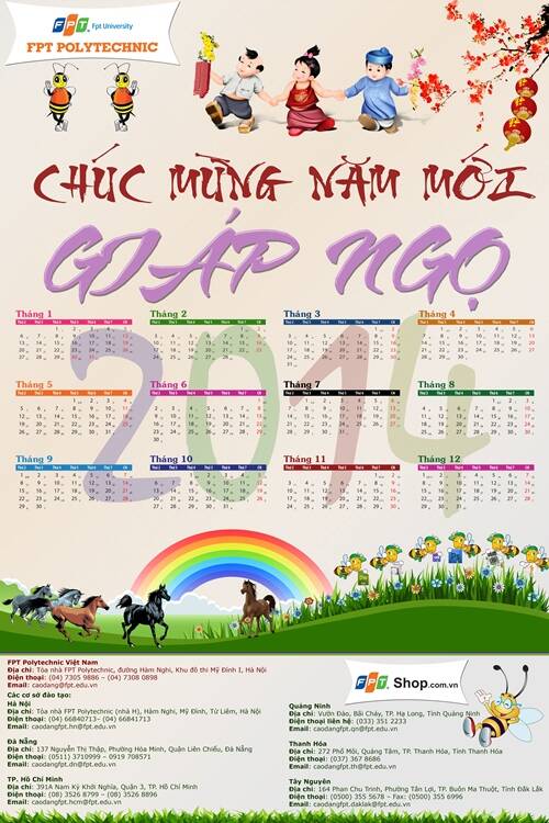 Cao đẳng thực hành FPT Polytechnic tổ chức cuộc thi thiết kế lịch Poly chào năm mới 2014