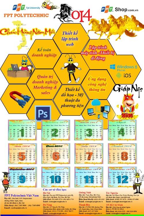 Cao đẳng thực hành FPT Polytechnic tổ chức cuộc thi thiết kế lịch Poly chào năm mới 2014 Cao đẳng thực hành FPT Polytechnic tổ chức cuộc thi thiết kế lịch Poly chào năm mới 2014