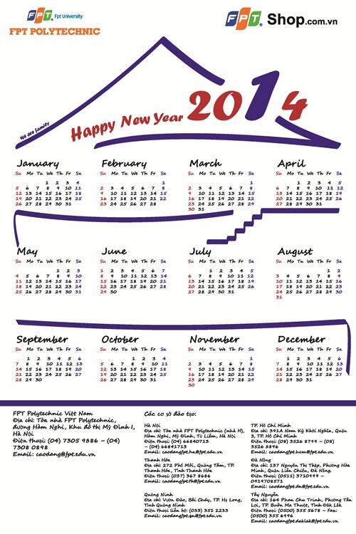 Cao đẳng thực hành FPT Polytechnic tổ chức cuộc thi thiết kế lịch Poly chào năm mới 2014