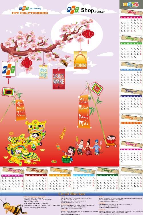 Cao đẳng thực hành FPT Polytechnic tổ chức cuộc thi thiết kế lịch Poly chào năm mới 2014