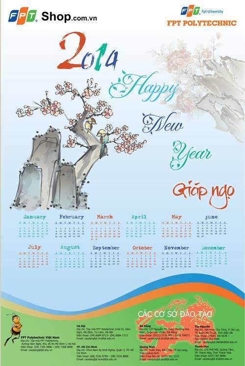 Cao đẳng thực hành FPT Polytechnic tổ chức cuộc thi thiết kế lịch Poly chào năm mới 2014