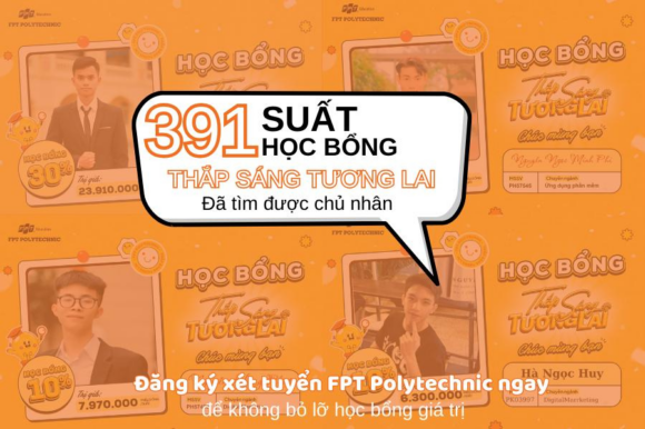 391 suất học bổng đã tìm được chủ nhân