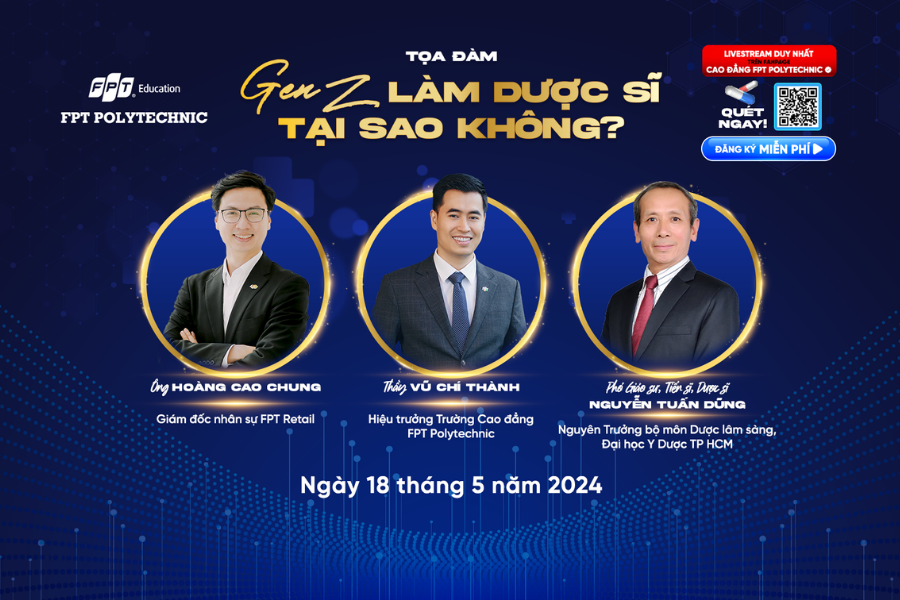Tọa đàm "Gen Z làm Dược Sĩ tại sao không?" tại Trường Cao Đẳng FPT Polytechnic