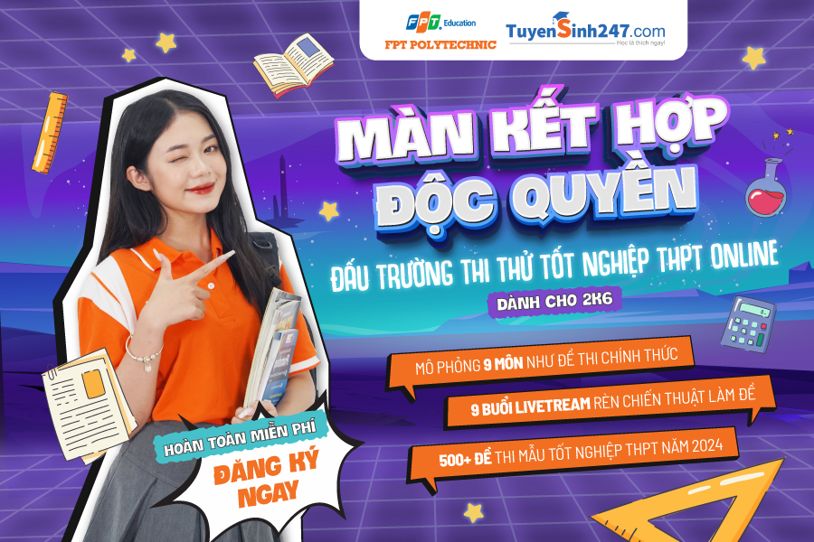 Đấu trường thi thử tốt nghiệp THPT Online dành riêng cho 2k6