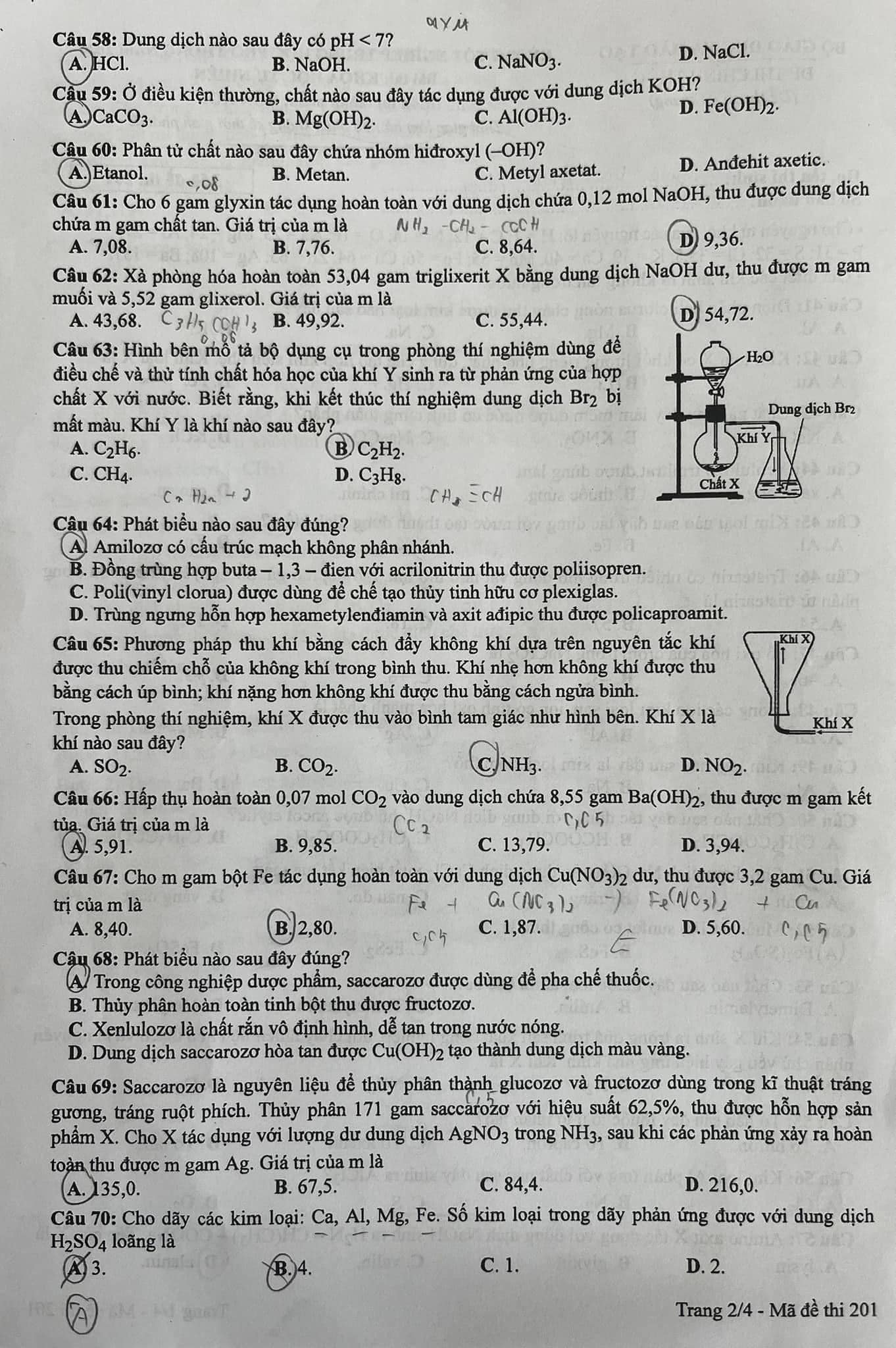 Cập nhật đề thi môn Hóa học kỳ thi tốt nghiệp THPT 2024