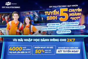 Top 5 chuyên ngành có triển vọng nhất năm 2025 tại trường Cao Đẳng FPT Polytechnic Quy Nhơn