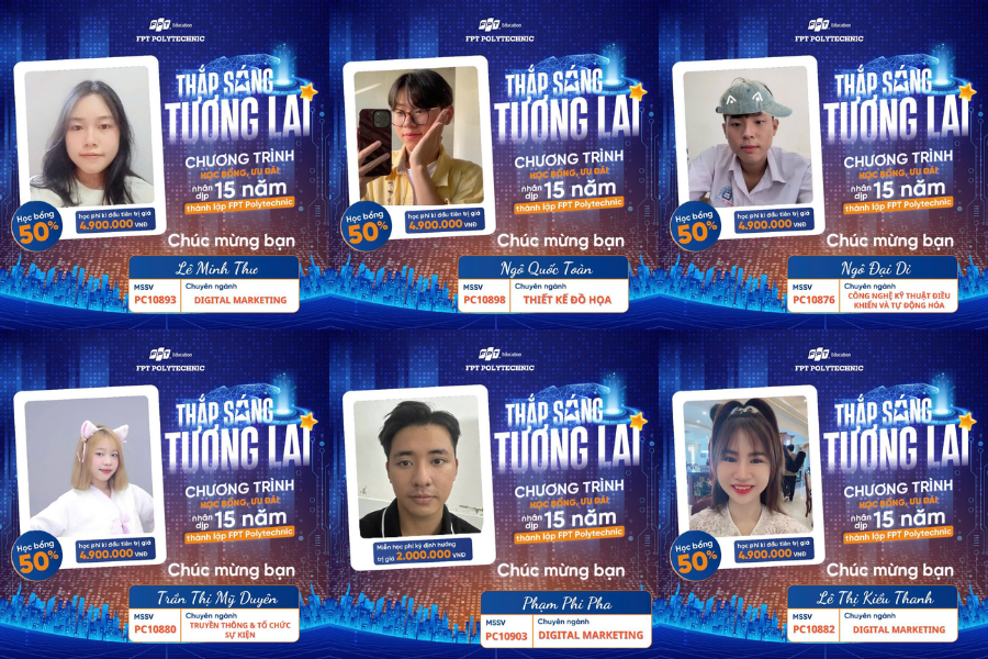 Hé lộ những gương mặt "VÀNG" trong làng học bổng FPT Polytechnic Cần Thơ