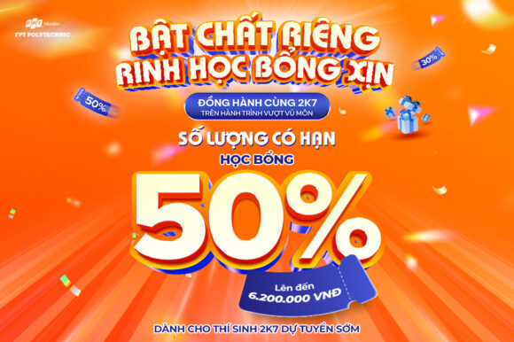 Học bổng 50% học phí học kỳ 1