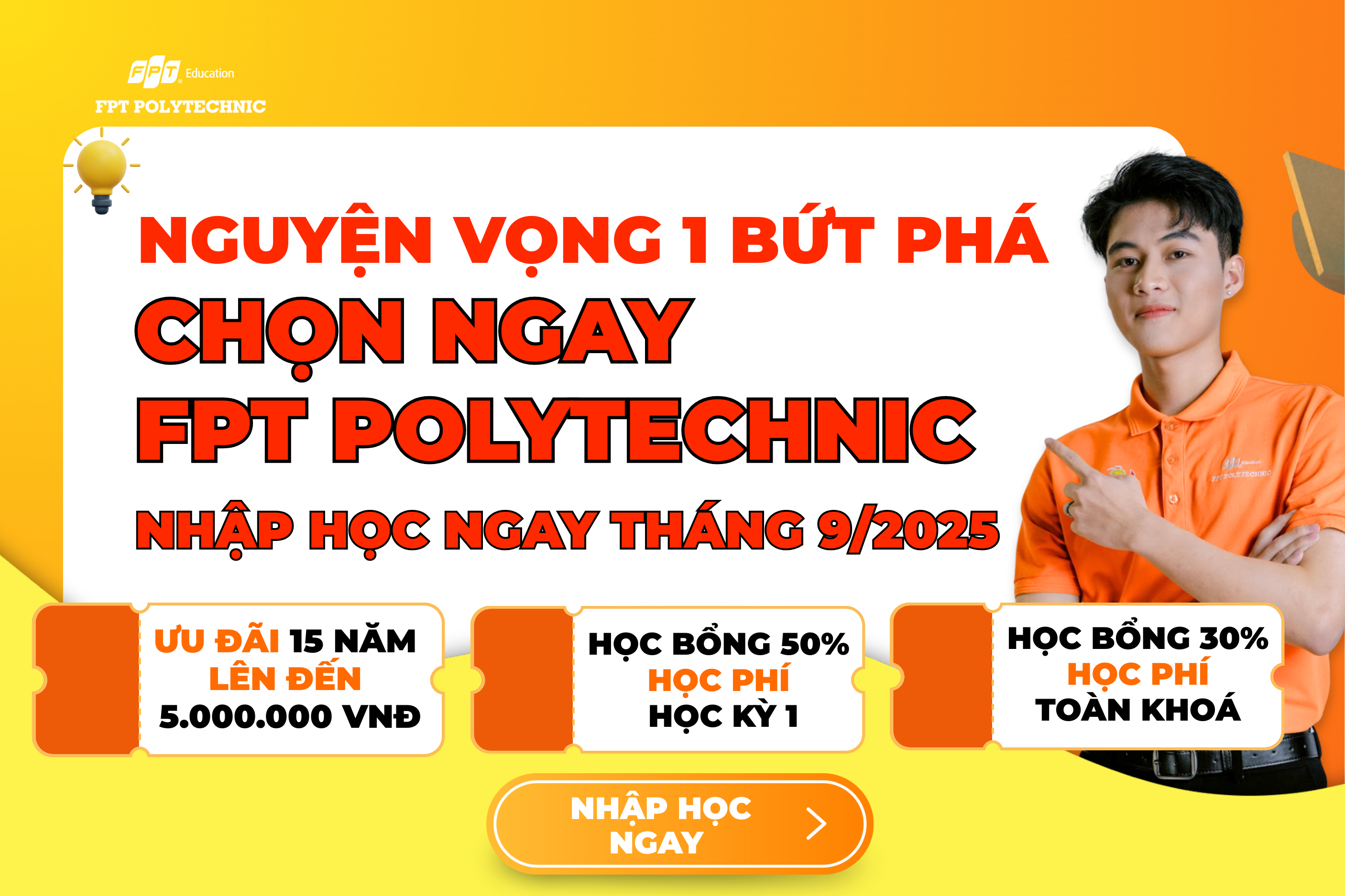 Cao đẳng FPT Polytechnic – Cơ hội học tập không phụ thuộc điểm số