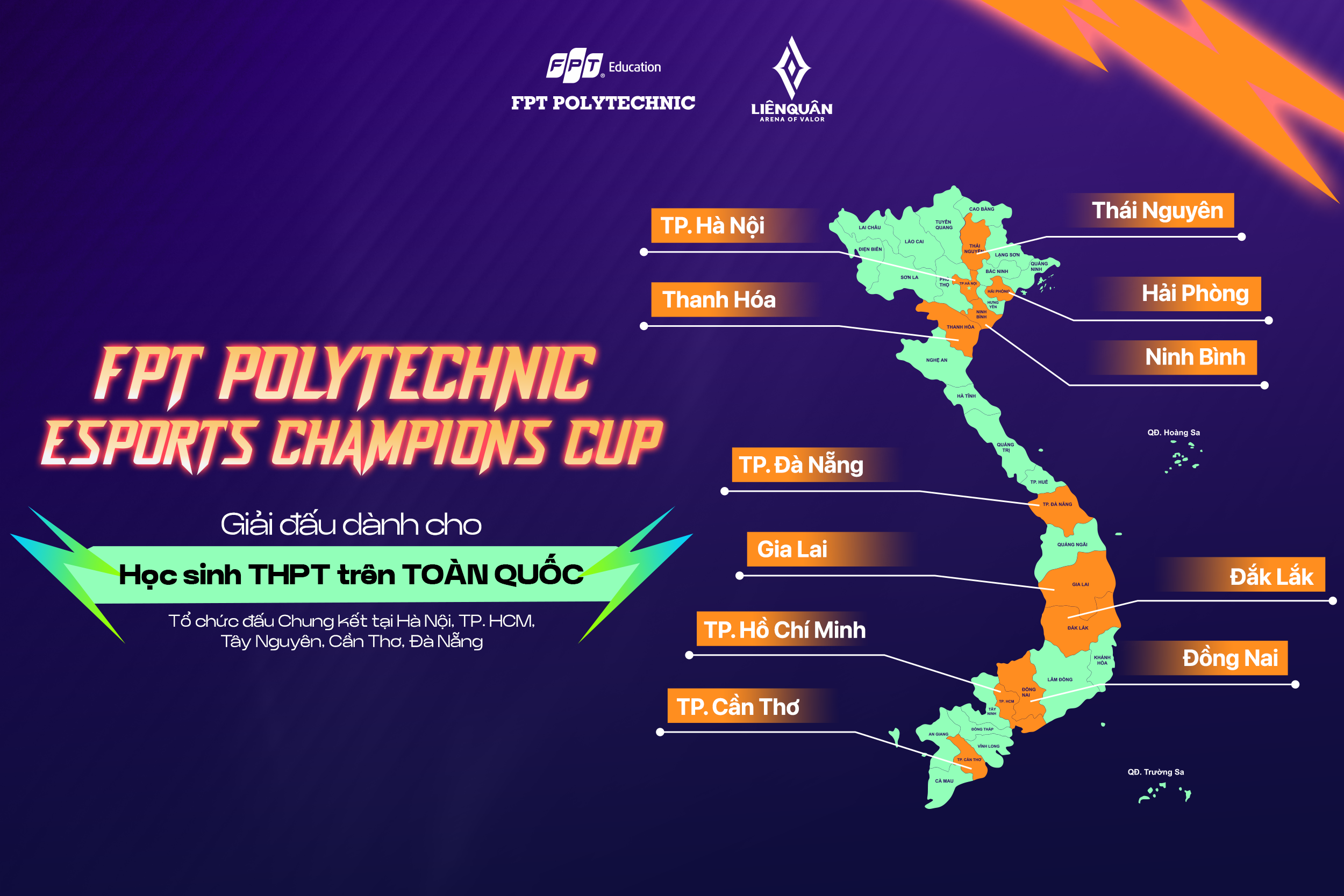 Cuộc thi FPT Polytechnic Esport Champions Cup 2026 được tổ chức toàn quốc