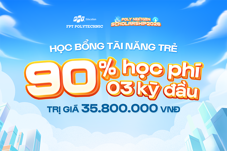Cơ hội nhận mức ưu đãi học bổng chạm mốc 90% dành riêng cho những nhân tố xuất sắc nhất