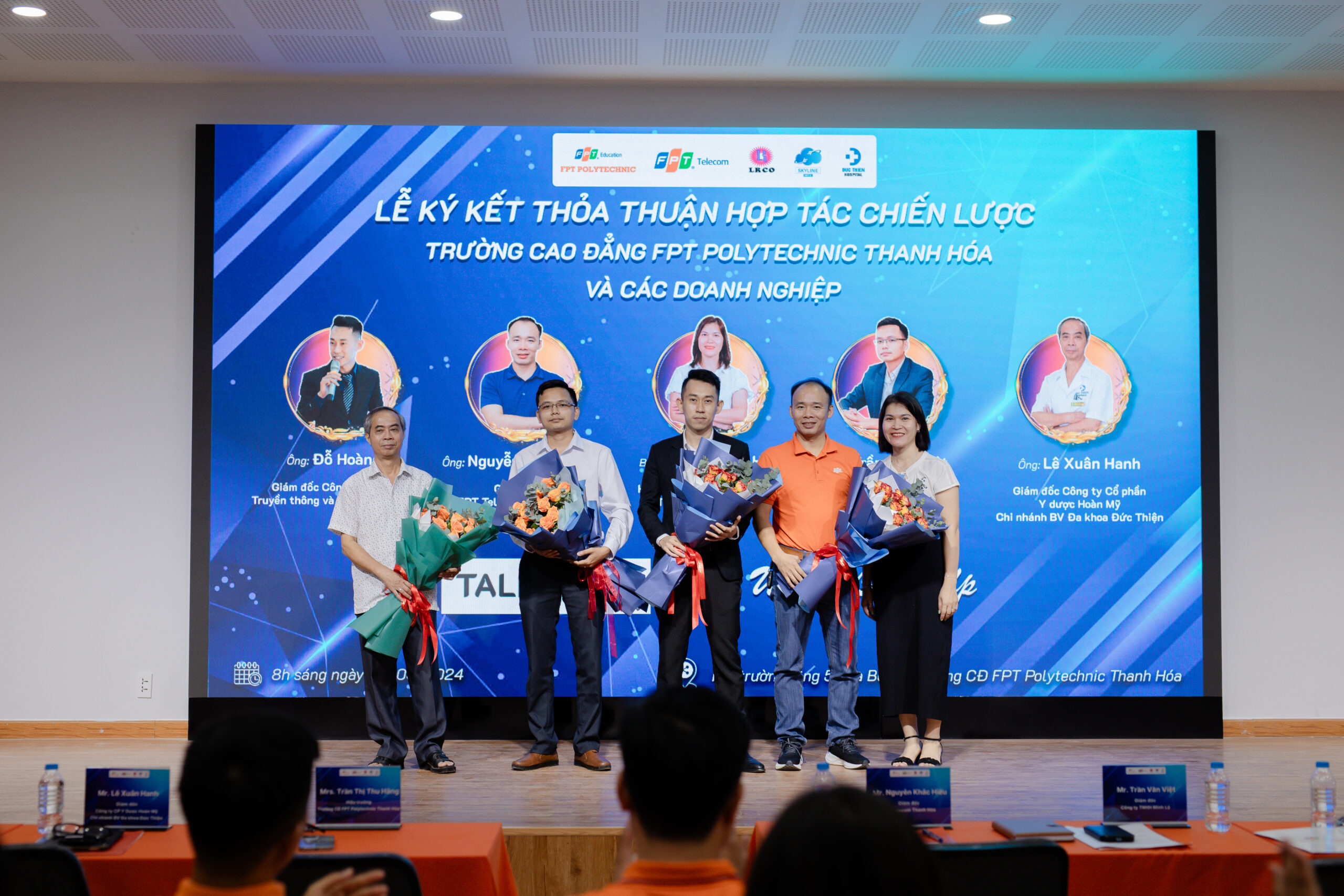 Lễ ký kết thỏa thuận hợp tác giữa FPT Polytechnic Thanh Hóa và các doanh nghiệp