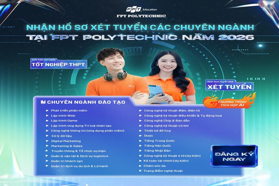Đa dạng các ngành học tại FPT Polytechnic