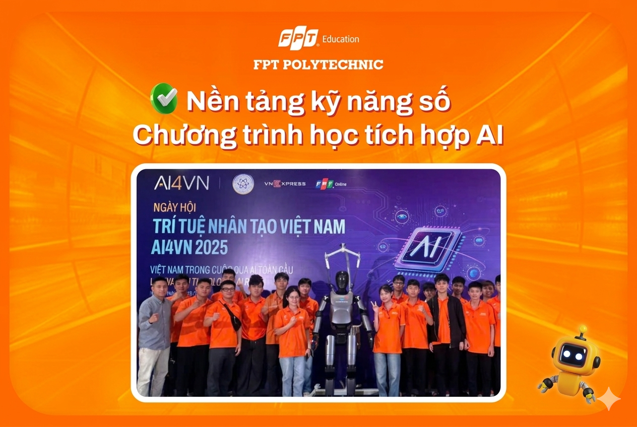 FPT Polytechnic tiên phong đào tạo AI vào chương trình học Lập trình WEB