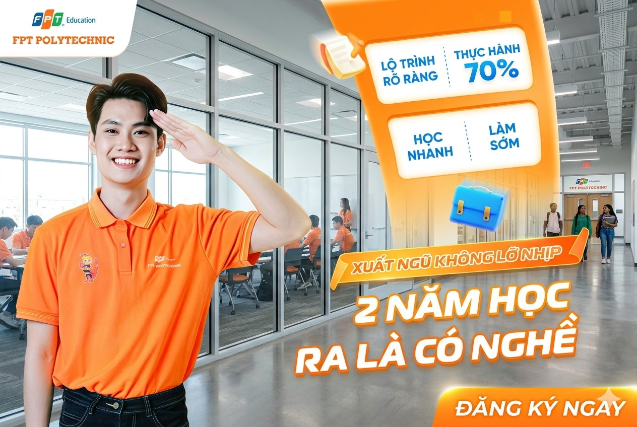 Bộ đội xuất ngũ bắt đầu hành trình mới tại FPT Polytechnic