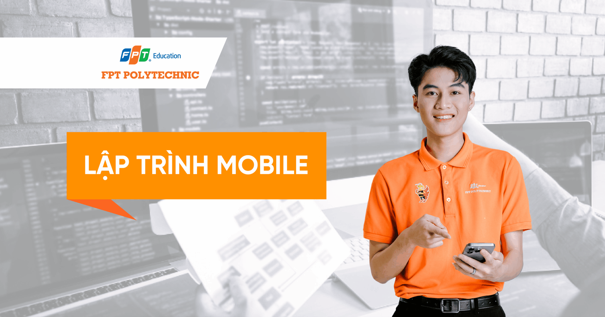 FPT Polytechnic đào tạo ngành Lập trình Mobile thực chiến
