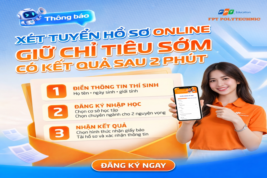 Chỉ 3 bước đơn giản, FPT Polytechnic giúp bạn mở lối vào tương lai sớm hơn.