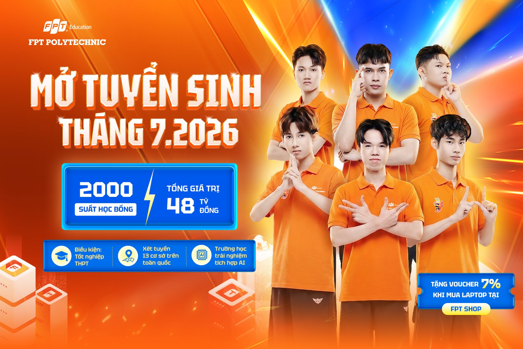 Trường Cao đẳng FPT Polytechnic tuyển sinh tháng 7/2026