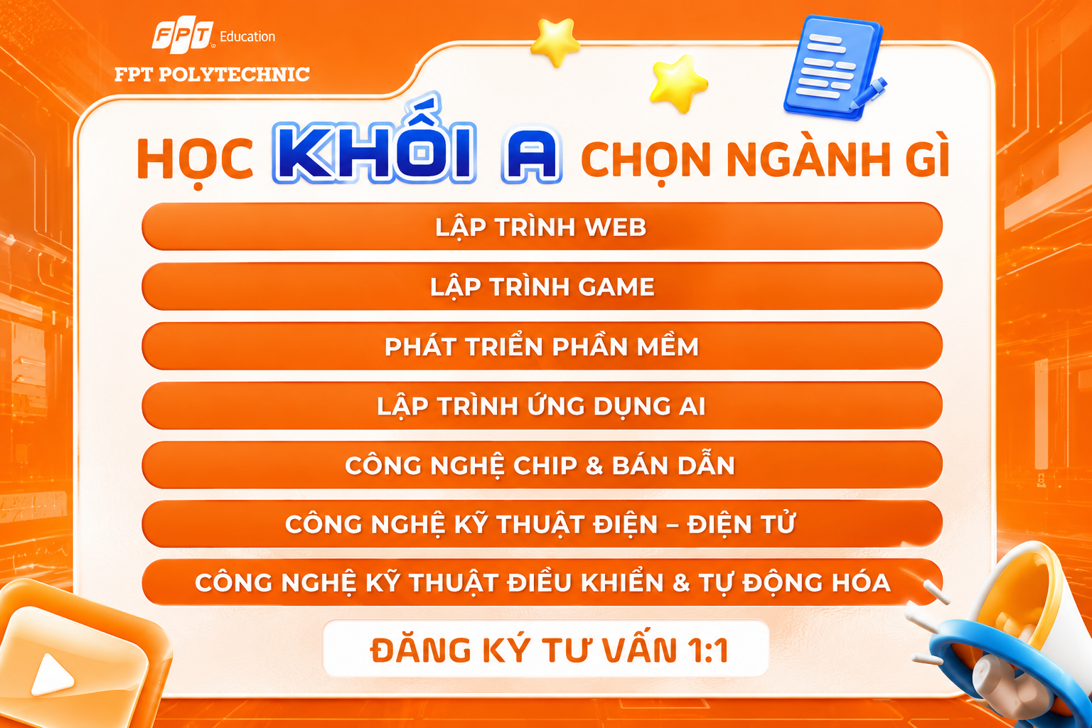 Học khối A chọn ngành gì? Khám phá những ngành học triển vọng tại FPT Polytechnic với cơ hội việc làm rộng mở trong thời đại số.