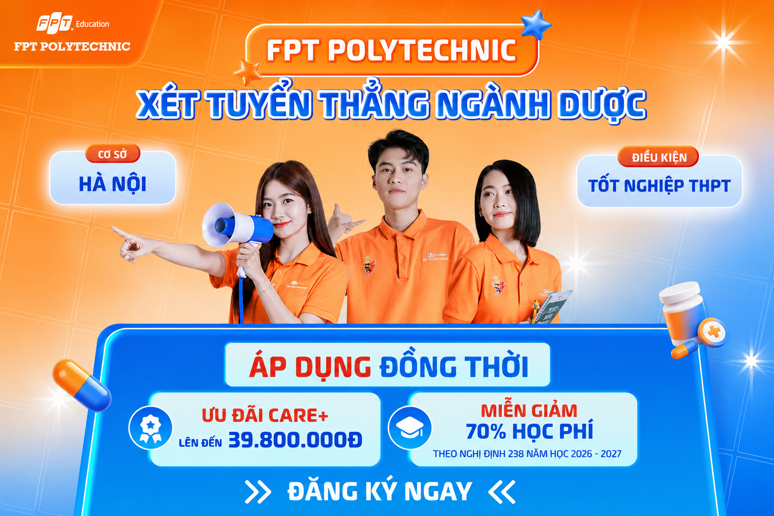 Trường Cao đẳng FPT Polytechnic tuyển sinh ngành Dược năm 2026