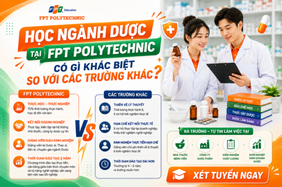 Học ngành Dược tại FPT Polytechnic có gì khác biệt so với các trường khác?
