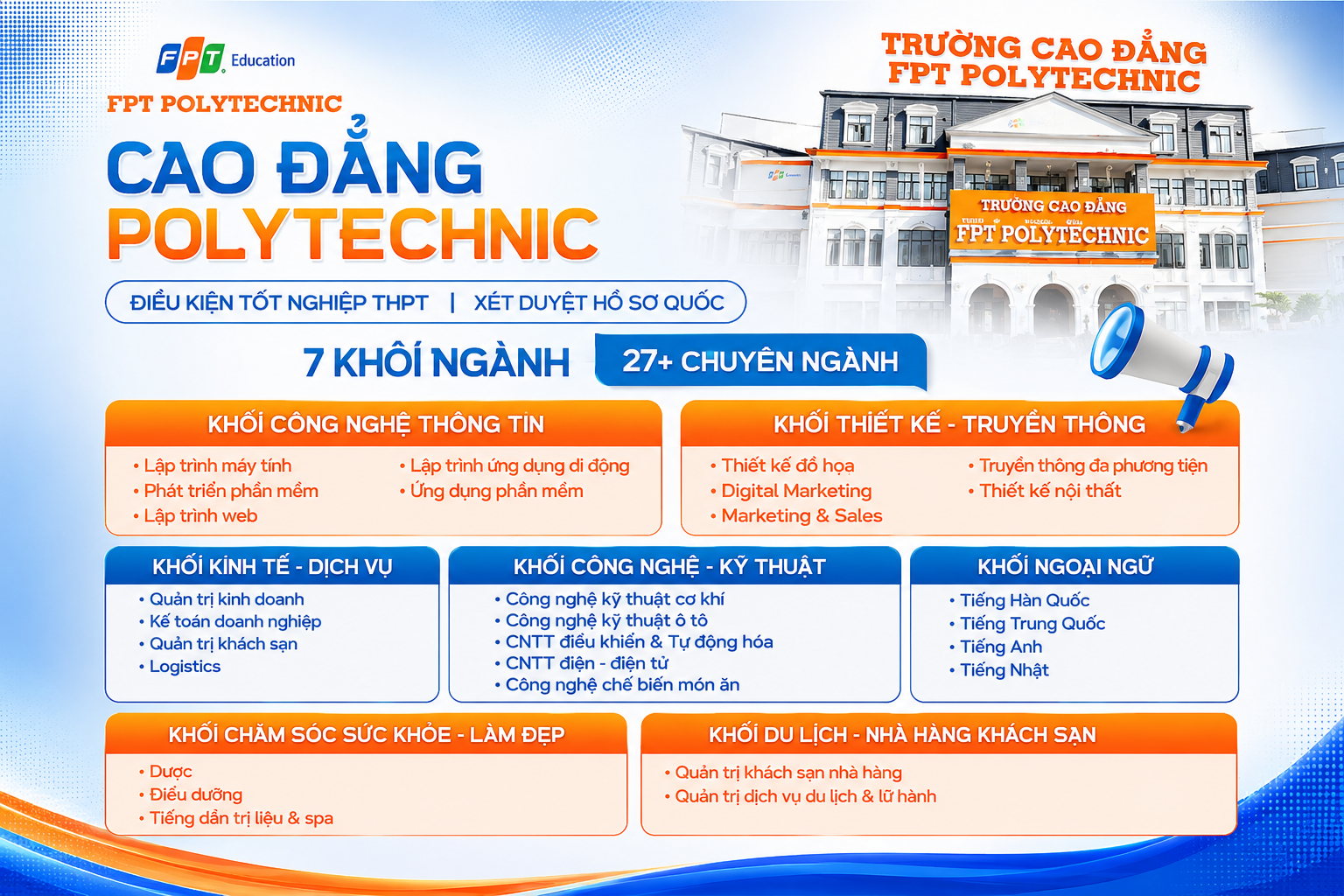 FPT Polytechnic đào tạo 27+ chuyên ngành học HOT, dẫn đầu xu hướng 2026