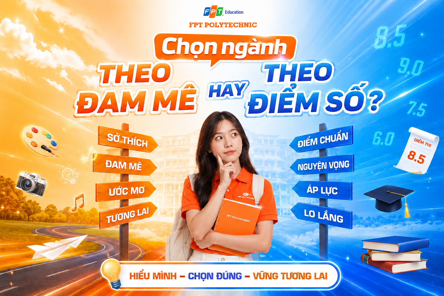 Chọn ngành theo đam mê hay chọn ngành theo điểm số?