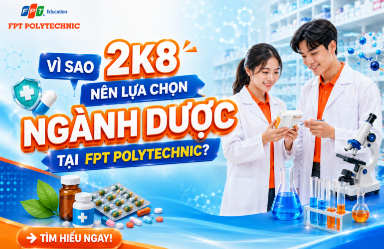 Vì sao 2K8 nên lựa chọn ngành Dược tại FPT polytechnic? Chi tiết chương trình đào tạo và cơ hội nghề nghiệp tại FPT Polytechnic