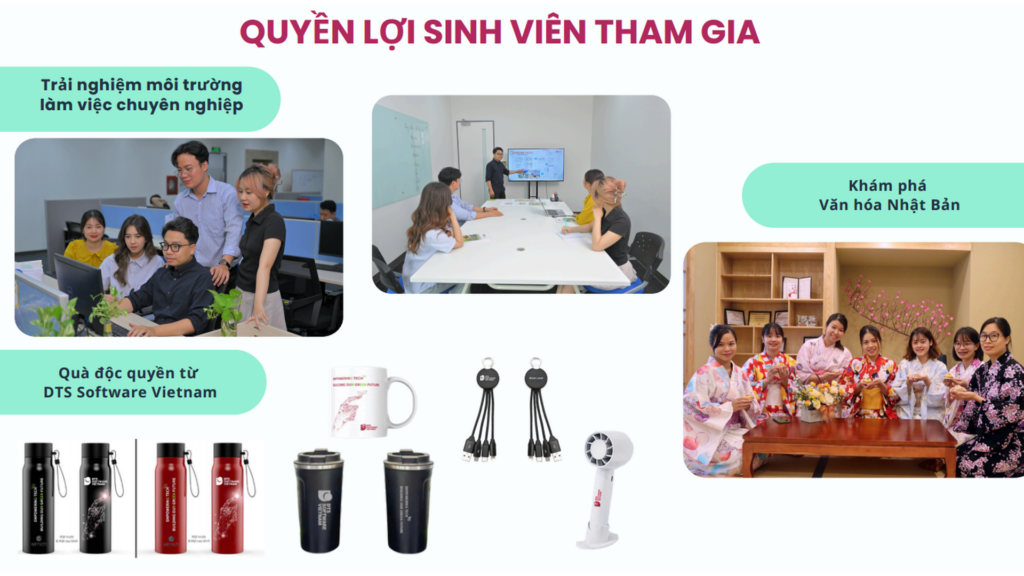 Quyền lợi sinh viên Thiết kế đồ họa khi tham gia trải nghiệm doanh nghiệm tại DTS Software
